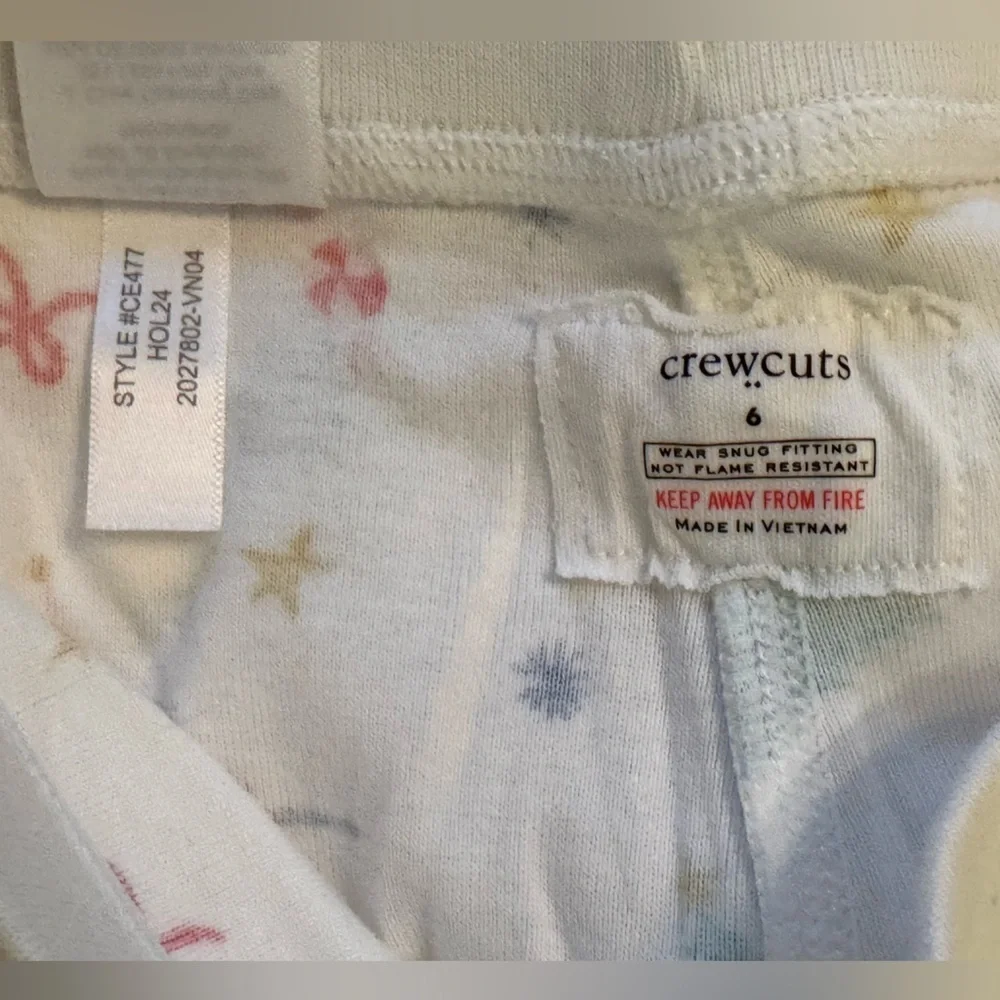 NWT JCrew Factory Girls Holiday Ballerina pajama pants Sz 6 no top